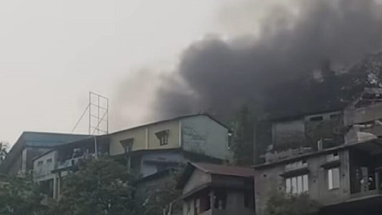 NPP’s office in Tura set on fire by mob